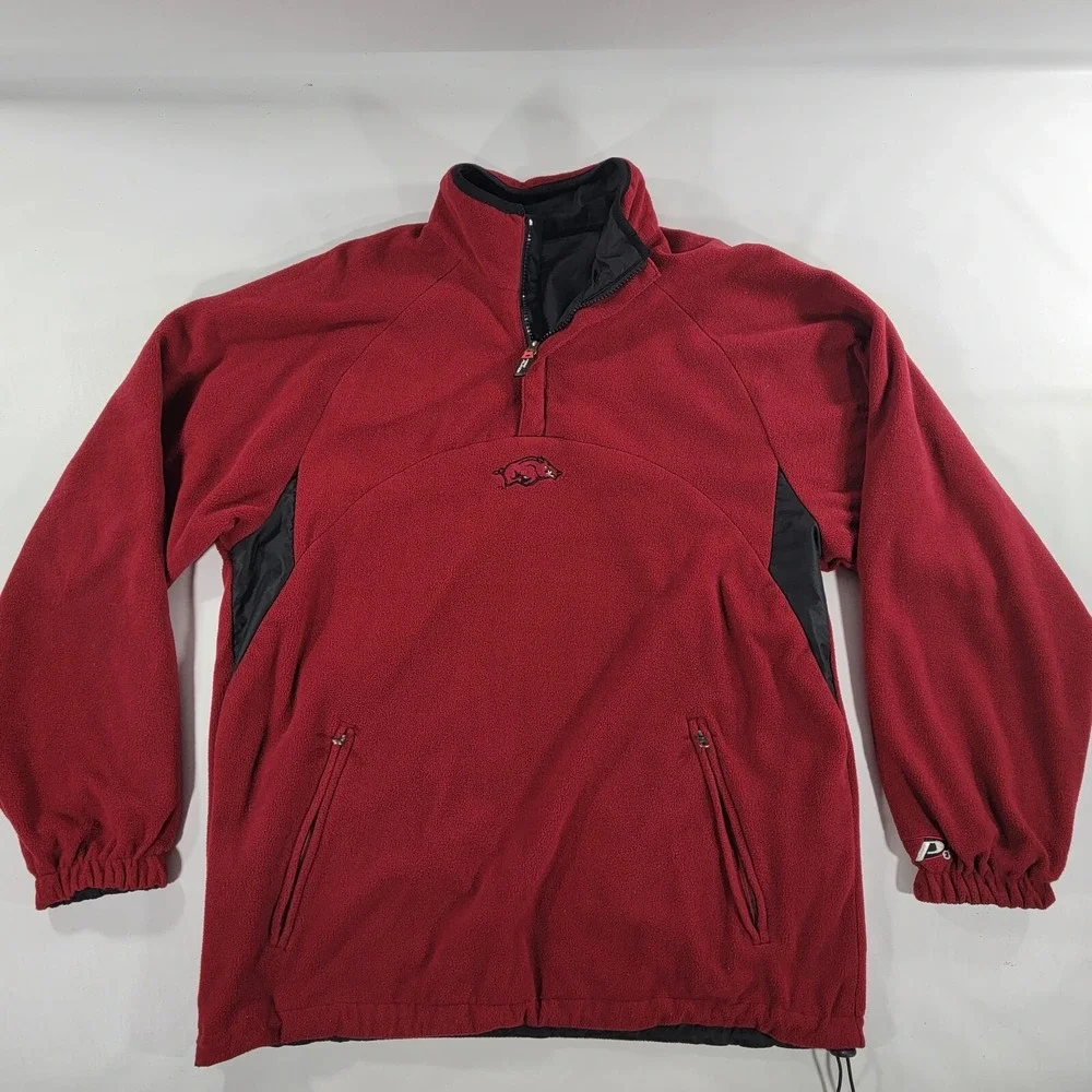 Pro Player Mens Full Zip Reversible Fleece Jacket Arkansas Razorbacks - Size S - Picture 6 of 11